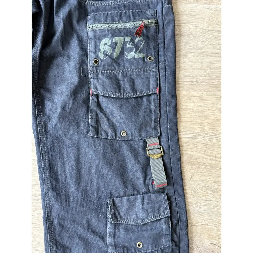 Eight 732 Jeans Men' 36x34 Baggy Utility 8732 Hip Hop Grunge Sk8 Y2K *Rare